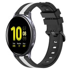 For Samsung Galaxy Watch Active2 40mm / Black+White