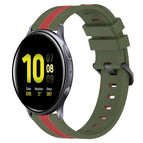 For Samsung Galaxy Watch Active2 44mm / Army Green+Red