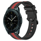 For Samsung Galaxy Watch 42mm / Black+Red