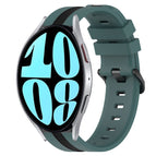 For Samsung Galaxy Watch 6 44mm / Green+Black