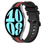 For Samsung Galaxy Watch 6 44mm / Black+Red