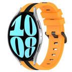 For Samsung Galaxy Watch 6 40mm / Yellow+Black