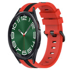 For Samsung Galaxy Watch 6 Classic 47mm / Red+Black