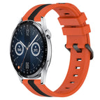 For Huawei Watch GT3 42mm / Orange+Black