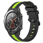 For Huawei Watch 2 / Black+Lime Green