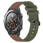 For Huawei Watch 2 / Army Green+Red