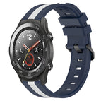 For Huawei Watch 2 / Blue+White