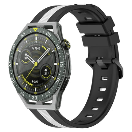 22mm Vertical Two-Color Silicone Watch Band, For Huawei Watch GT 3 SE, For Huawei Watch Buds