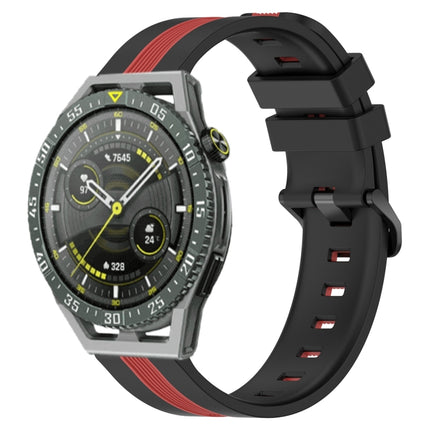22mm Vertical Two-Color Silicone Watch Band, For Huawei Watch GT 3 SE, For Huawei Watch Buds
