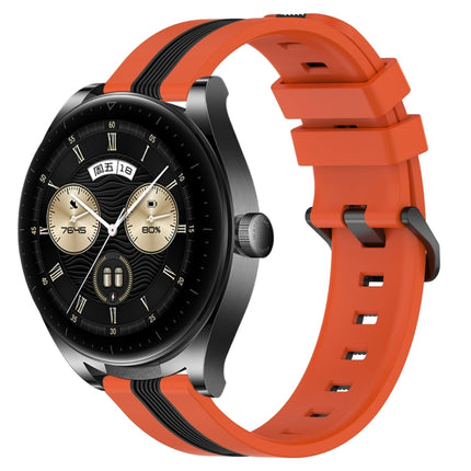 22mm Vertical Two-Color Silicone Watch Band, For Huawei Watch GT 3 SE, For Huawei Watch Buds