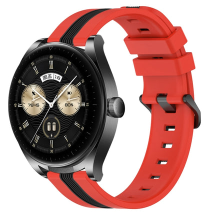 22mm Vertical Two-Color Silicone Watch Band, For Huawei Watch GT 3 SE, For Huawei Watch Buds