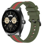 For Huawei Watch Buds / Army Green+Red