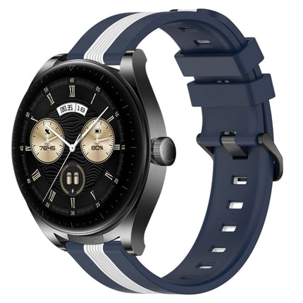22mm Vertical Two-Color Silicone Watch Band, For Huawei Watch GT 3 SE, For Huawei Watch Buds