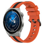 For Huawei Watch GT3 Pro 46mm / Orange+Black