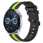 For Huawei Watch GT3 46mm / Black+Lime Green