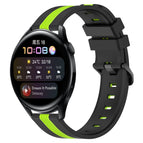 For Huawei Watch 3 / Black+Lime Green