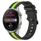 For Huawei Watch 3 Pro / Black+Lime Green