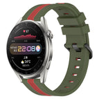 For Huawei Watch 3 Pro / Army Green+Red