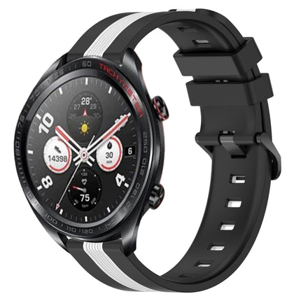 22mm Vertical Two-Color Silicone Watch Band, For Honor Watch Dream