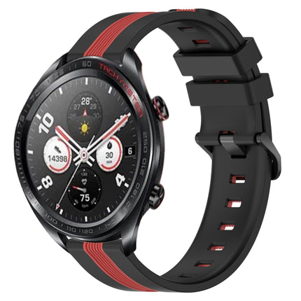 22mm Vertical Two-Color Silicone Watch Band, For Honor Watch Dream