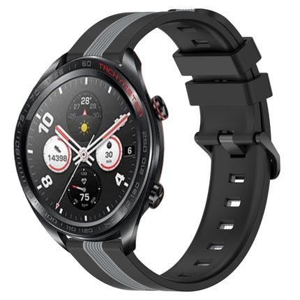 22mm Vertical Two-Color Silicone Watch Band, For Honor Watch Dream
