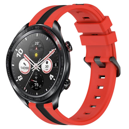 22mm Vertical Two-Color Silicone Watch Band, For Honor Watch Dream