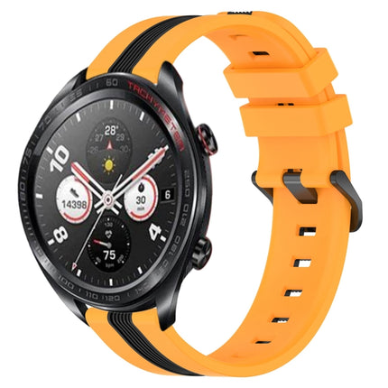 22mm Vertical Two-Color Silicone Watch Band, For Honor Watch Dream