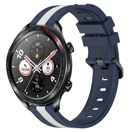 22mm Vertical Two-Color Silicone Watch Band, For Honor Watch Dream