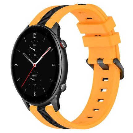 22mm Vertical Two-Color Silicone Watch Band, For Amazfit GTR 2e, For Amazfit GTR 2