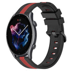 For Amazfit 3 / Black+Red