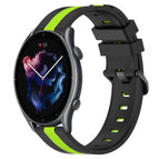 For Amazfit 3 / Black+Lime Green
