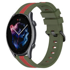 For Amazfit 3 / Army Green+Red