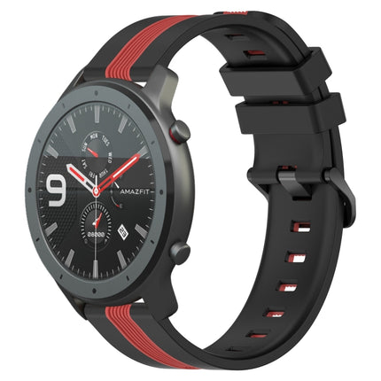 22mm Vertical Two-Color Silicone Watch Band, For Amazfit 3, For Amazfit GTR 47mm