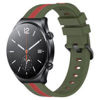 For Xiaomi MI Watch S1 / Army Green+Red