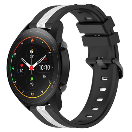 22mm Vertical Two-Color Silicone Watch Band, For Xiaomi MI Watch S1, For Xiaomi MI Watch S1 Pro