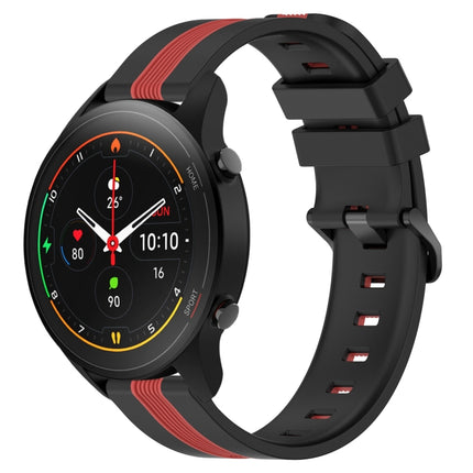 22mm Vertical Two-Color Silicone Watch Band, For Xiaomi MI Watch S1, For Xiaomi MI Watch S1 Pro