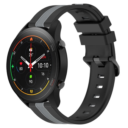 22mm Vertical Two-Color Silicone Watch Band, For Xiaomi MI Watch S1, For Xiaomi MI Watch S1 Pro