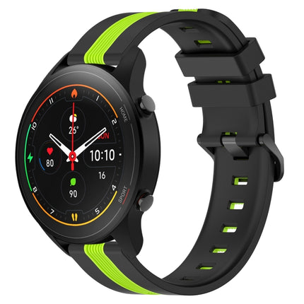 22mm Vertical Two-Color Silicone Watch Band, For Xiaomi MI Watch S1, For Xiaomi MI Watch S1 Pro