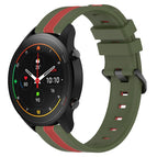 For Xiaomi MI Watch S1 Pro / Army Green+Red