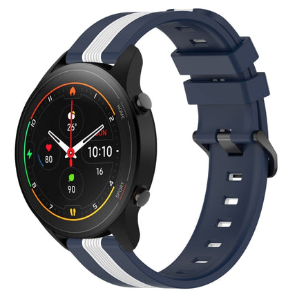 22mm Vertical Two-Color Silicone Watch Band, For Xiaomi MI Watch S1, For Xiaomi MI Watch S1 Pro