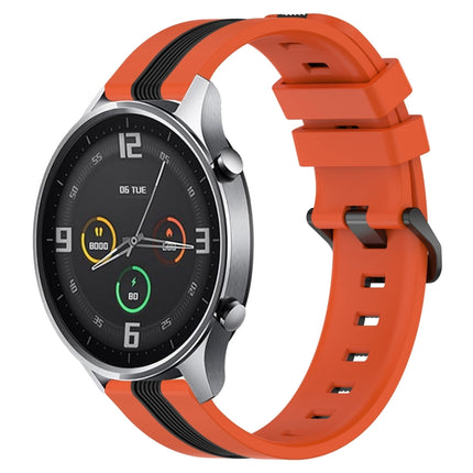 22mm Vertical Two-Color Silicone Watch Band, For Xiaomi MI Watch Color, For Xiaomi MI Watch S1 Active