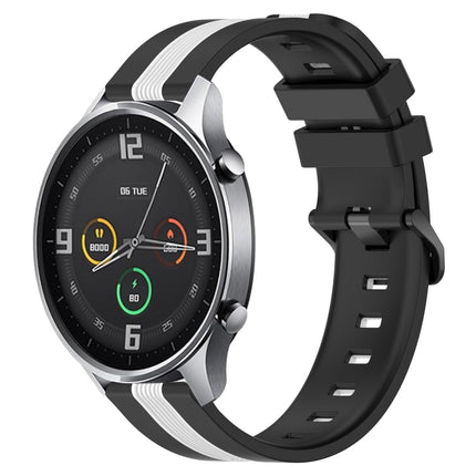 22mm Vertical Two-Color Silicone Watch Band, For Xiaomi MI Watch Color, For Xiaomi MI Watch S1 Active