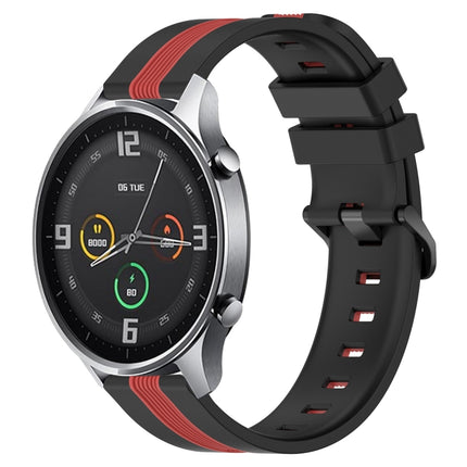 22mm Vertical Two-Color Silicone Watch Band, For Xiaomi MI Watch Color, For Xiaomi MI Watch S1 Active