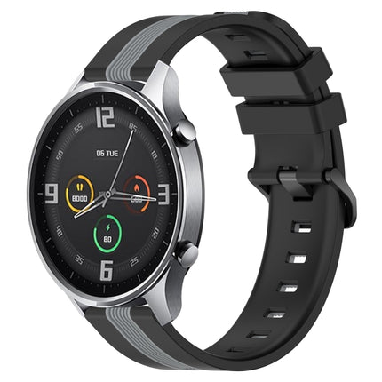 22mm Vertical Two-Color Silicone Watch Band, For Xiaomi MI Watch Color, For Xiaomi MI Watch S1 Active