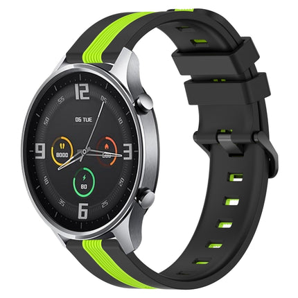 22mm Vertical Two-Color Silicone Watch Band, For Xiaomi MI Watch Color, For Xiaomi MI Watch S1 Active