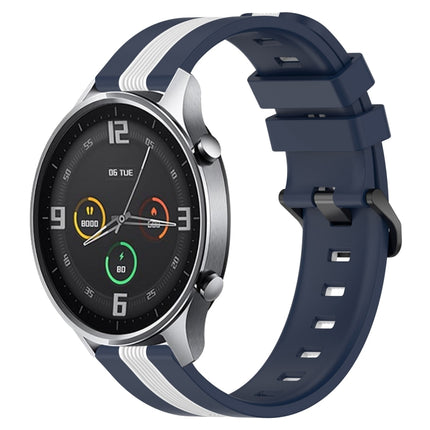 22mm Vertical Two-Color Silicone Watch Band, For Xiaomi MI Watch Color, For Xiaomi MI Watch S1 Active