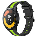 For Xiaomi MI Watch S1 Active / Black+Lime Green