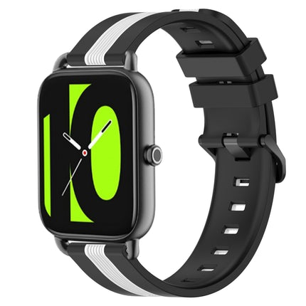 22mm Vertical Two-Color Silicone Watch Band, For Xiaomi Haylou RT2 LS10, For Xiaomi Haylou RS4 LS12