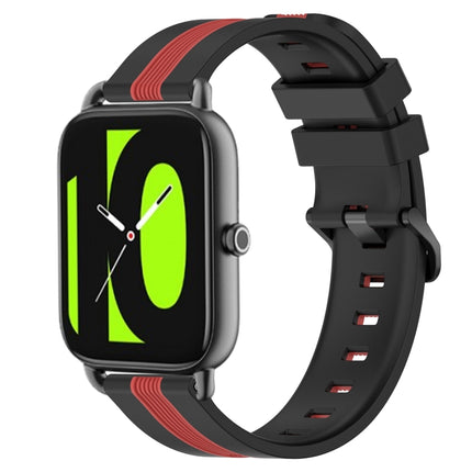 22mm Vertical Two-Color Silicone Watch Band, For Xiaomi Haylou RT2 LS10, For Xiaomi Haylou RS4 LS12
