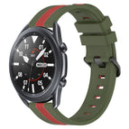 For Samsung Galaxy Watch3 45mm / Army Green+Red